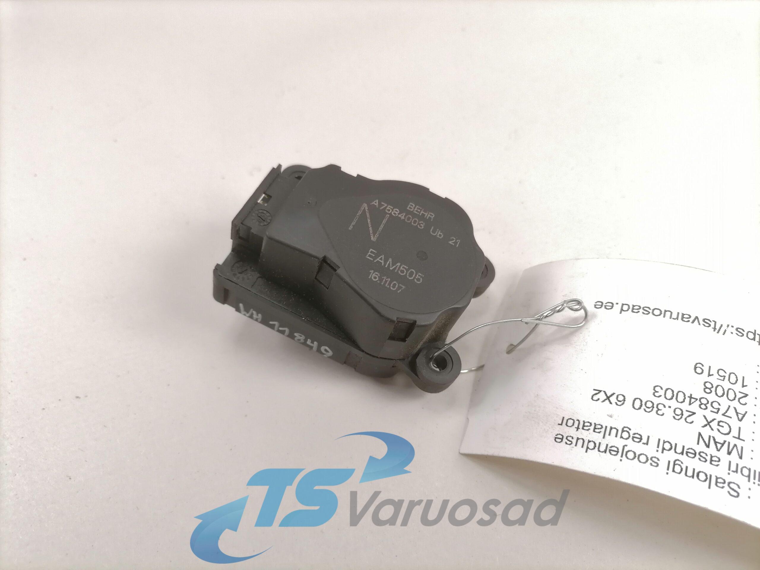 Salongi soojenduse siibri asendi regulaator