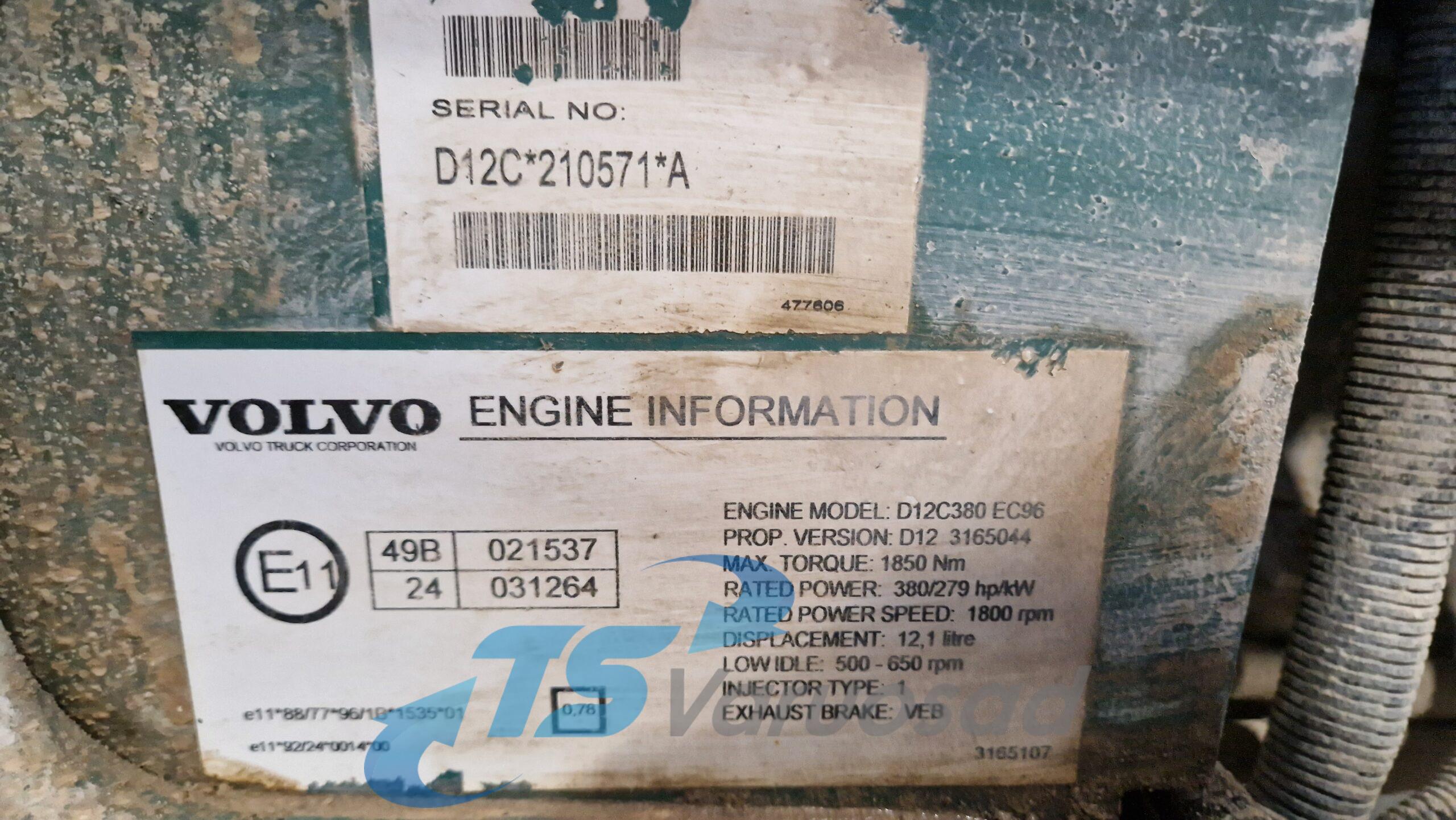Volvo mootor D12C380
