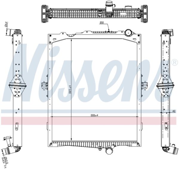 VOLVO FH RADIAATOR RAAMIGA