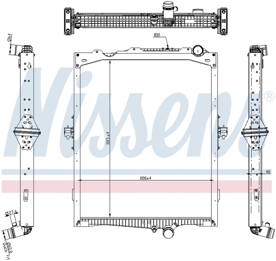 VOLVO FH RADIAATOR RAAMIGA