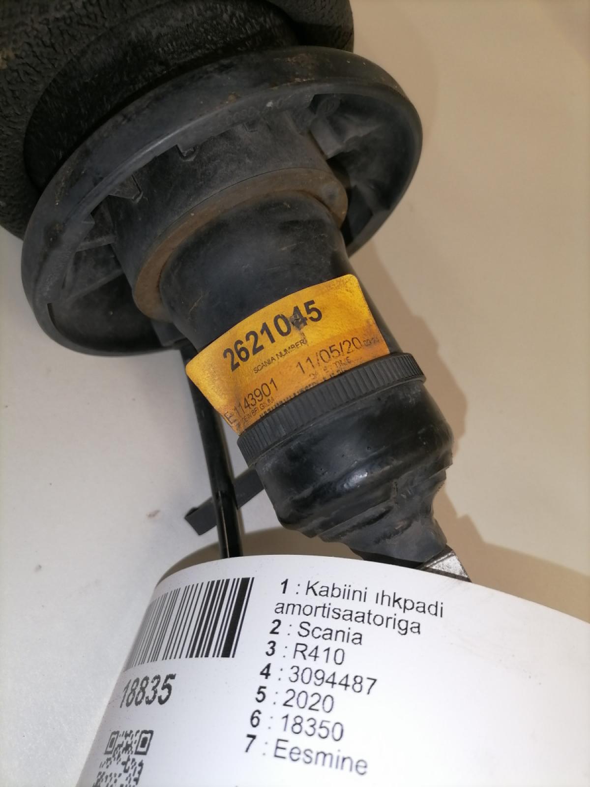 Kabiini õhkpadi amortisaatoriga