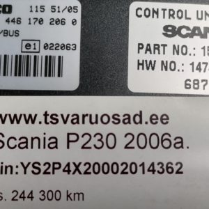 SCANIA juhtplokk, ECAS