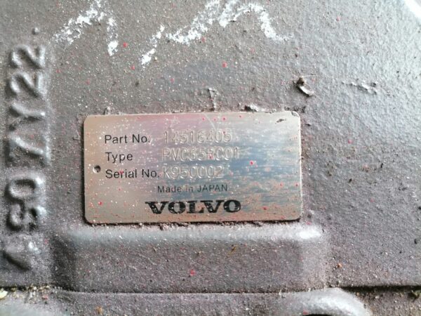Hüdropump Volvo ECR58 PLUS